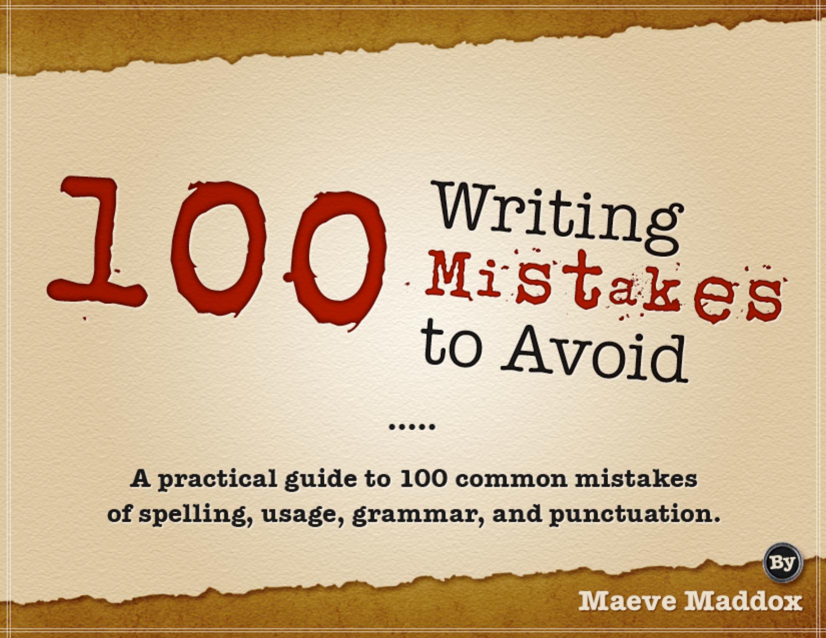 100 Writing Mistakes