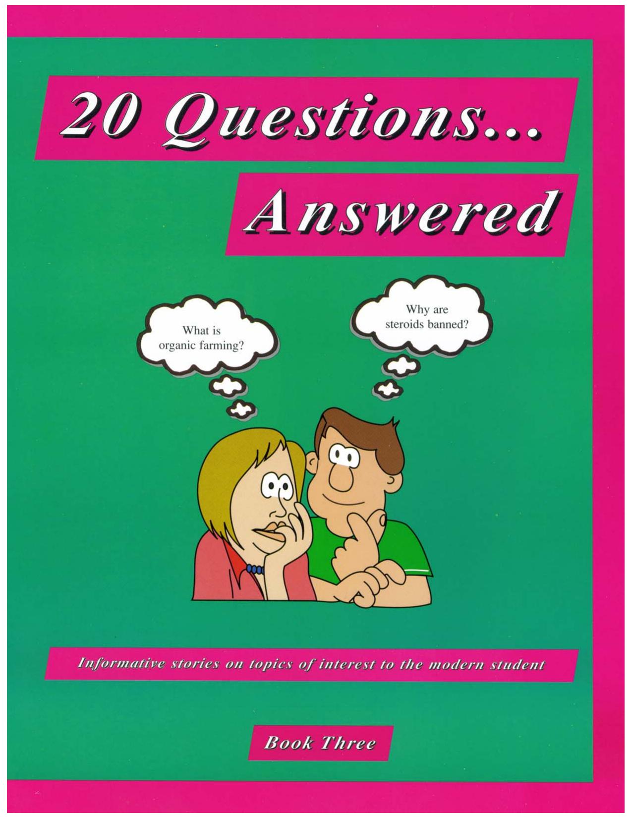 20 Questions...Answered, Book 3