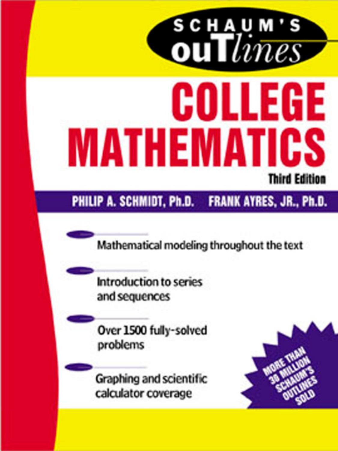 eBook Schaum s Outlines - College Mathematics