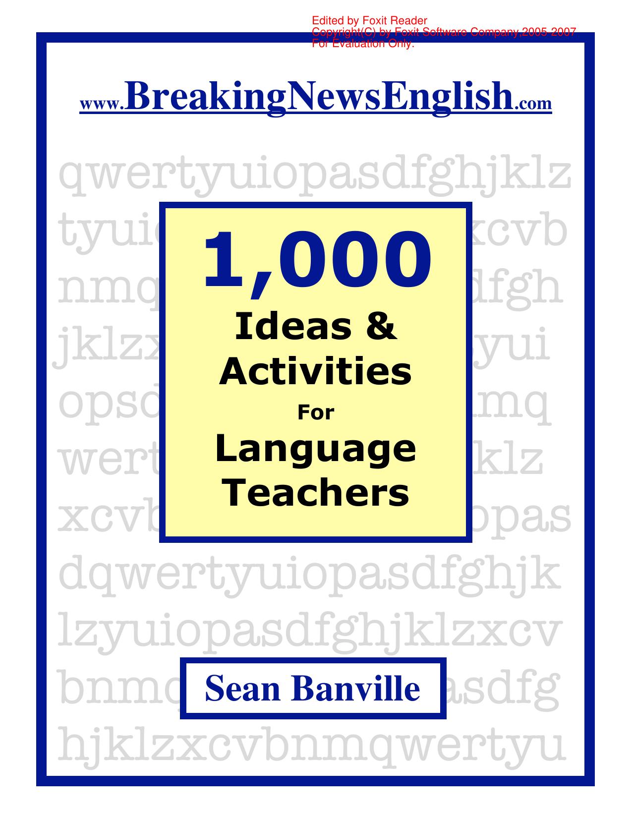 1000 Ideas and Activities for Language Teachers